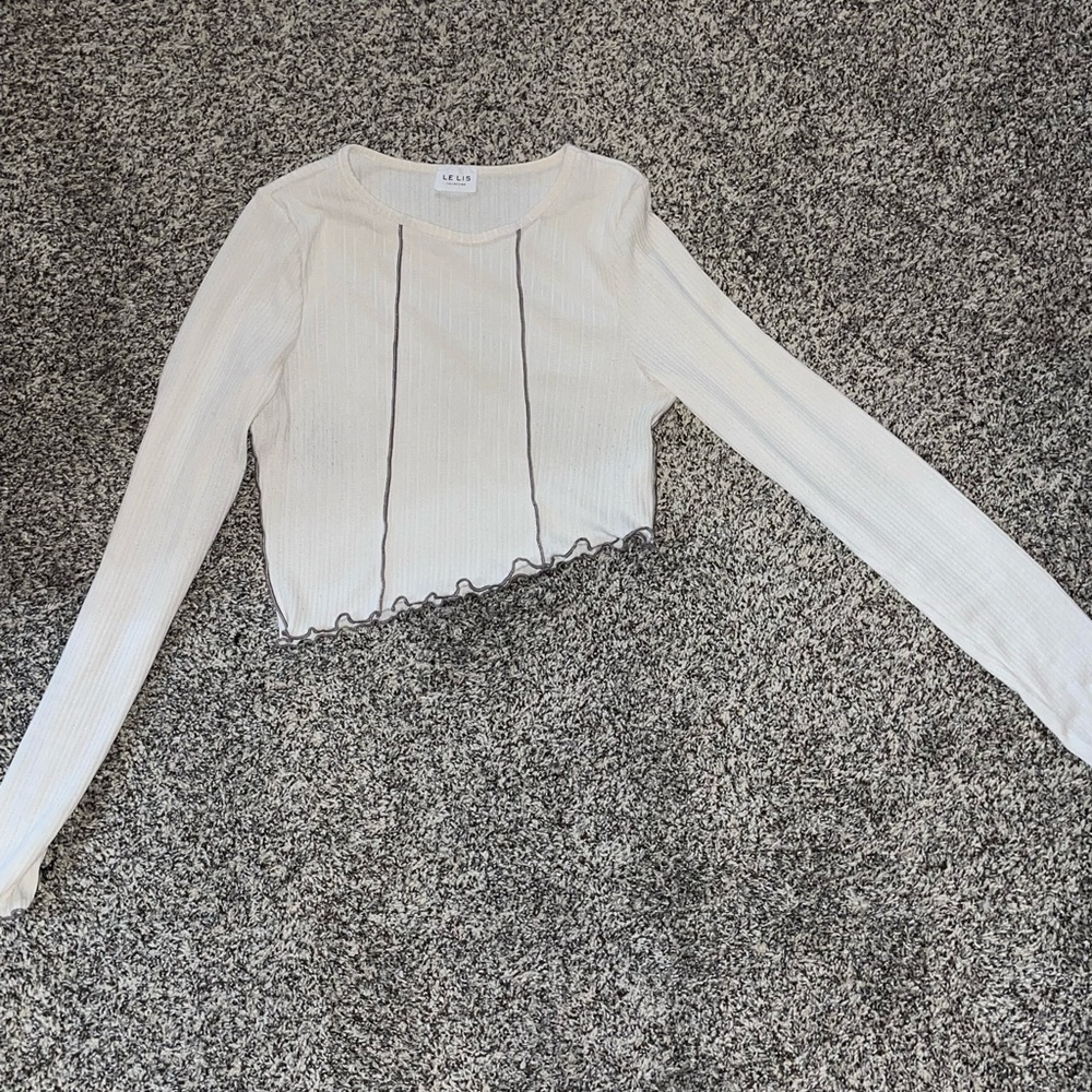 Asymmetrical crop top